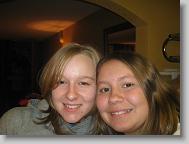 Me and Megan in her room at the condos.